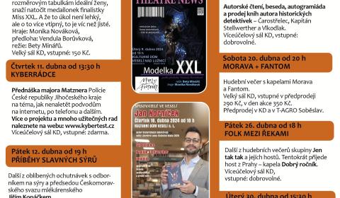 Kulturní dům Veselí nad Lužnicí - duben 2024