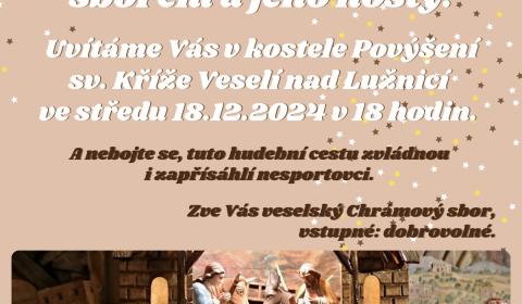 Vánoční koncert veselského Chrámového sboru