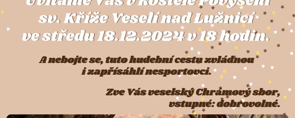 Vánoční koncert veselského Chrámového sboru